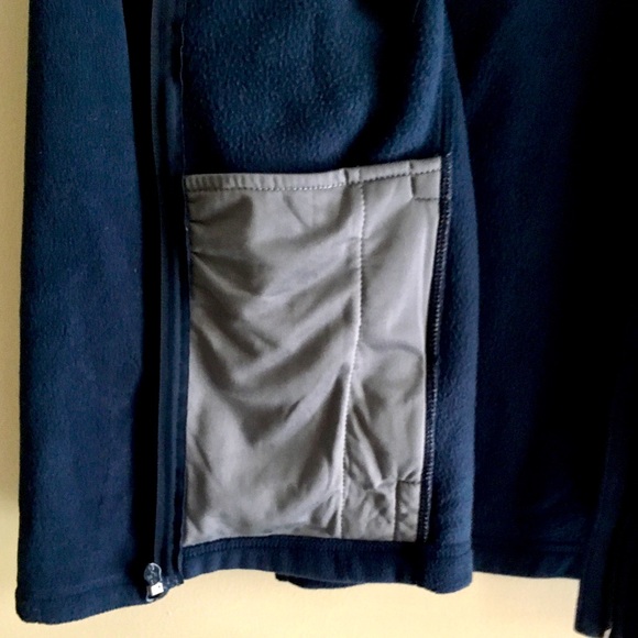 Kids Large (Kids 14-16) Lands’ End Full-Zip Mid-Weight Fleece Jacket, Dark Navy - Picture 4 of 6